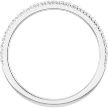 Load image into Gallery viewer, .17ctw French Pave Set Diamond Band - White Gold
