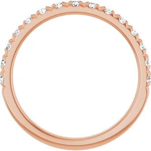 .46ctw French Pave Diamond Band - Rose Gold