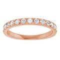 0.50ctw French Pave Diamond Band - Rose Gold