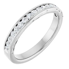 Load image into Gallery viewer, .33ctw Channel Set Band - White Gold
