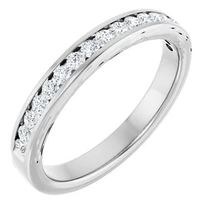 .33ctw Channel Set Band - White Gold