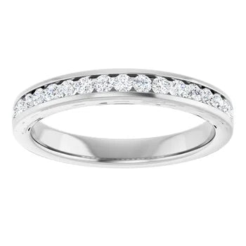 0.33ctw Channel Set Band - White Gold