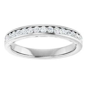 .33ctw Channel Set Band - White Gold