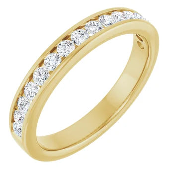 0.54ctw Channel Set Diamond Band - Yellow Gold