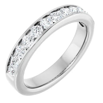 0.75ctw Channel Set Diamond Band - White Gold