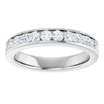 0.75ctw Channel Set Diamond Band - White Gold