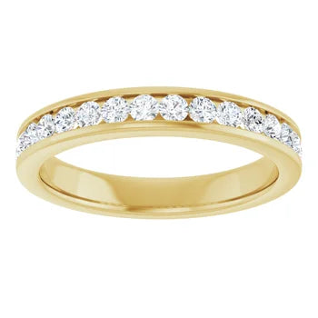 0.54ctw Channel Set Diamond Band - Yellow Gold