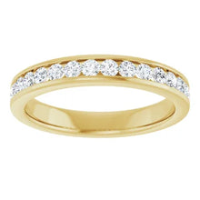 Load image into Gallery viewer, .44ctw Channel Set Diamond Band - Yellow Gold
