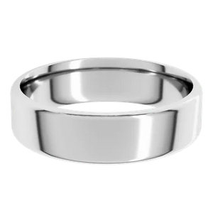 Comfort Fit Band 6mm - Platinum