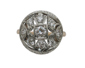 Diamond Filigree Cocktail Ring - Two Tone