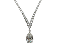 Lab Grown Diamond Riviera Drop Necklace - White Gold