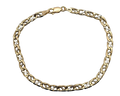 Fancy Anchor Link Bracelet - Two Tone