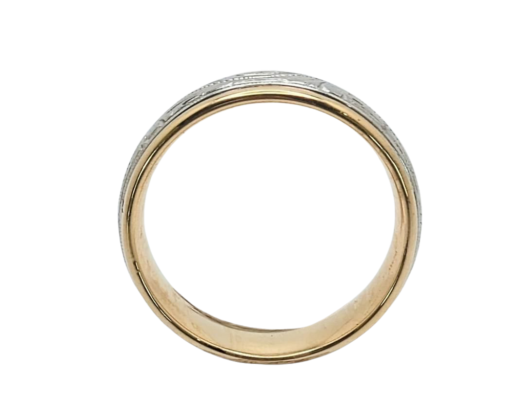 Benchmark Engraved Band - Two-Tone