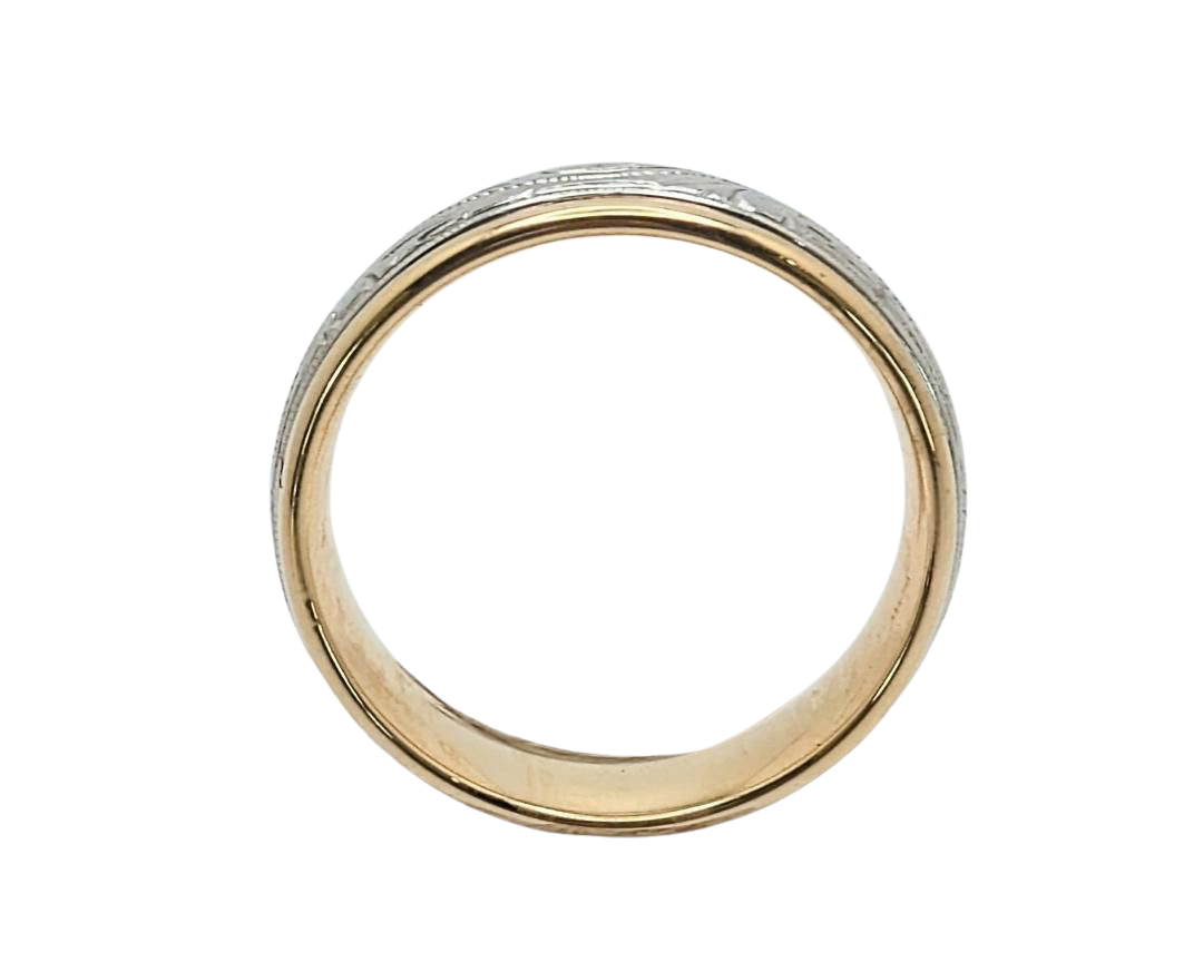 Benchmark Engraved Band - Two-Tone