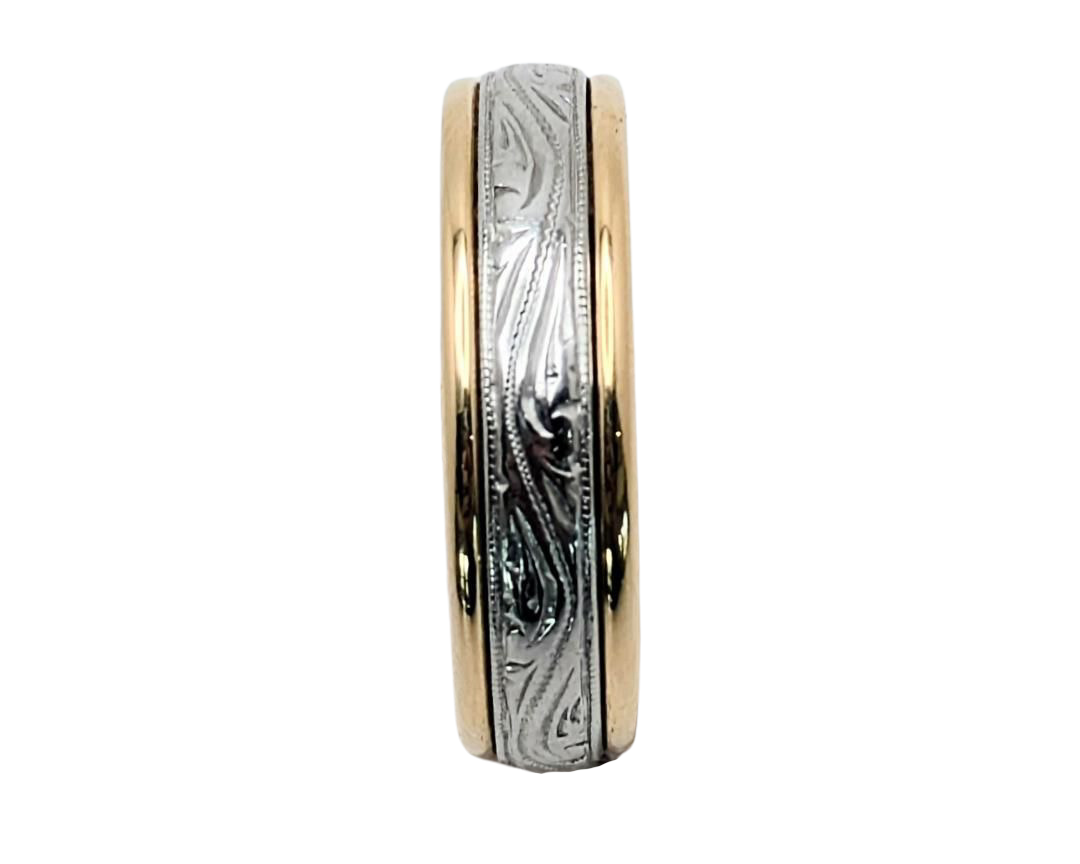 Benchmark Engraved Band - Two-Tone