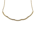 Diamond Articulated Bar Necklace - Yellow Gold