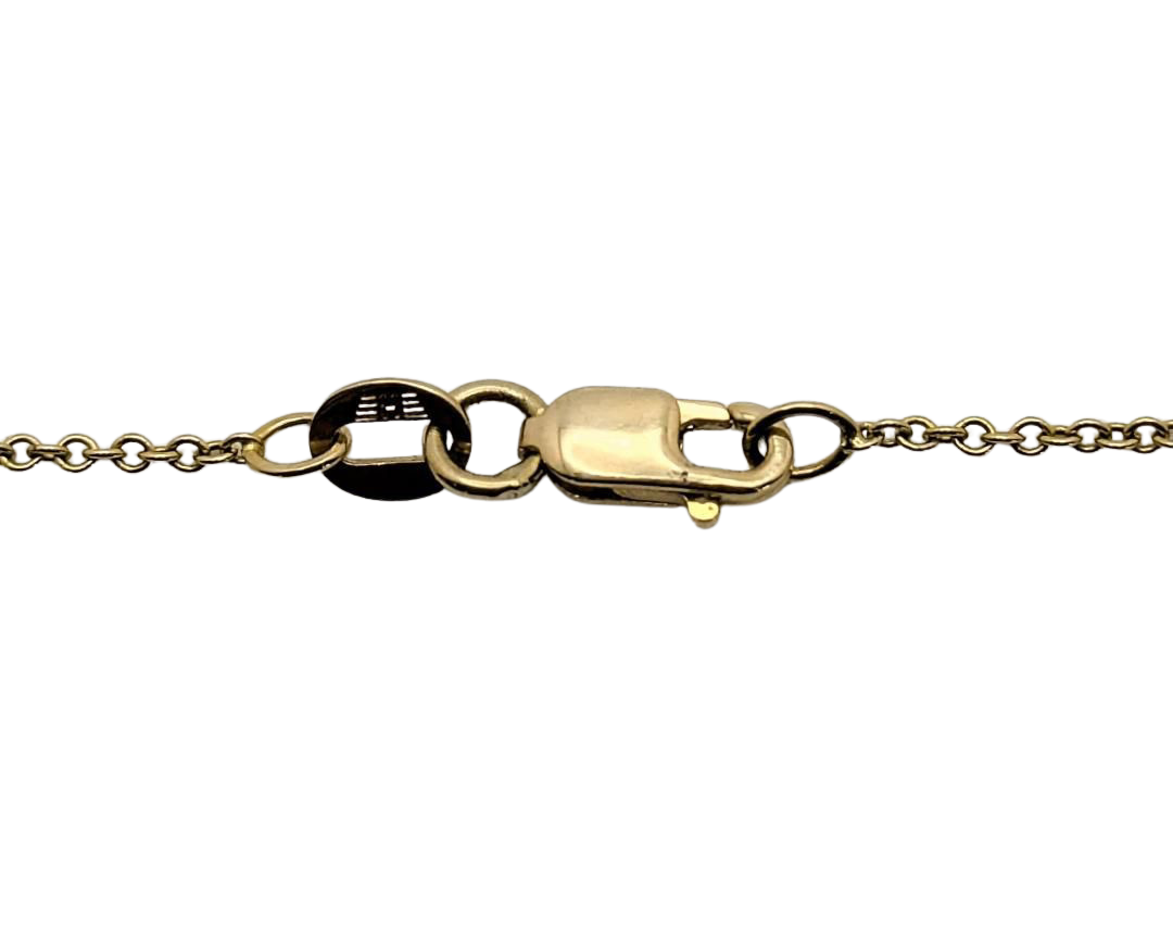 Diamond Articulated Bar Necklace - Yellow Gold