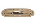 Mid-Century Domed Band with Leaf Accents - Yellow Gold