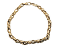 Fancy Twist Link Bracelet - Yellow Gold