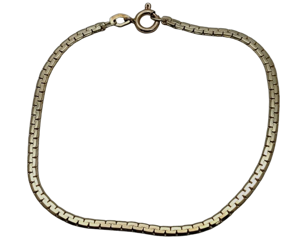 Flat Link Bracelet - Yellow Gold