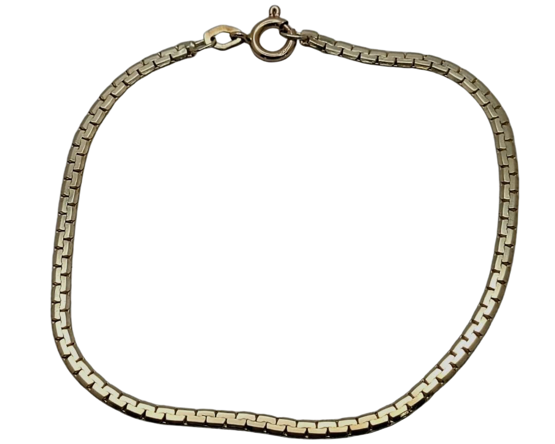 Flat Link Bracelet - Yellow Gold