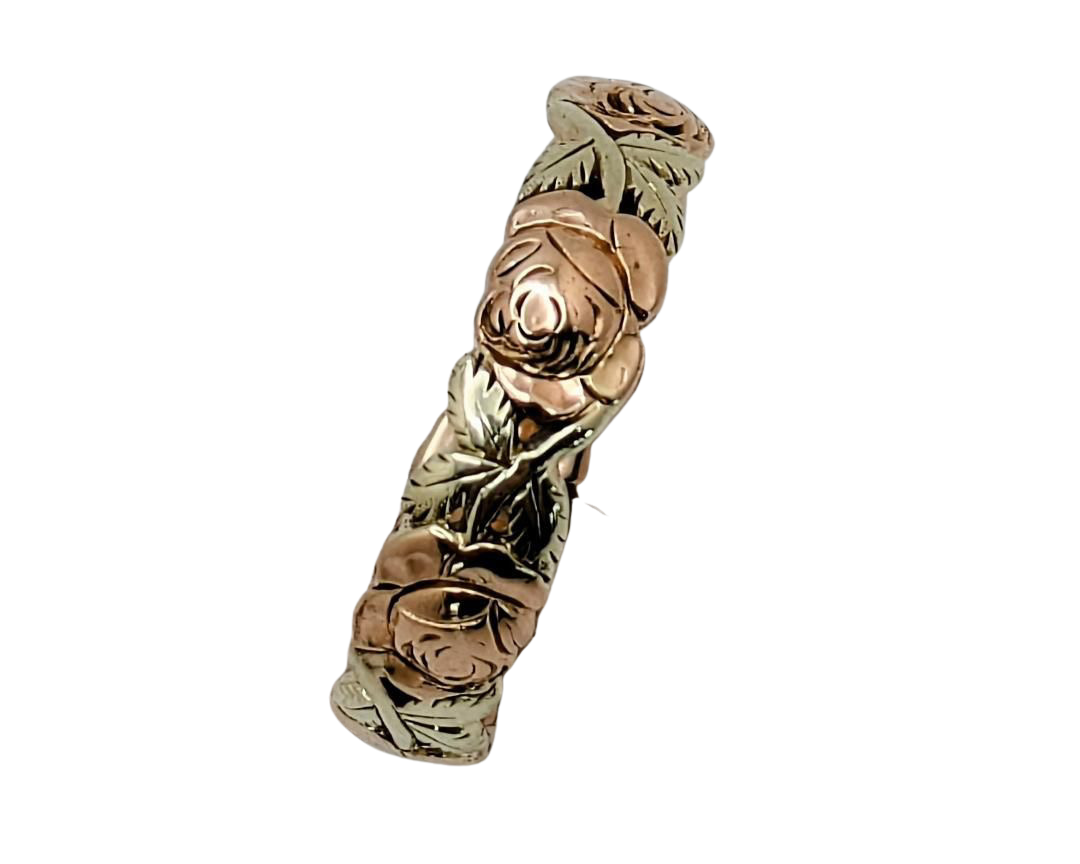 Mid-Century Jabel Rose Design Band - Two Tone