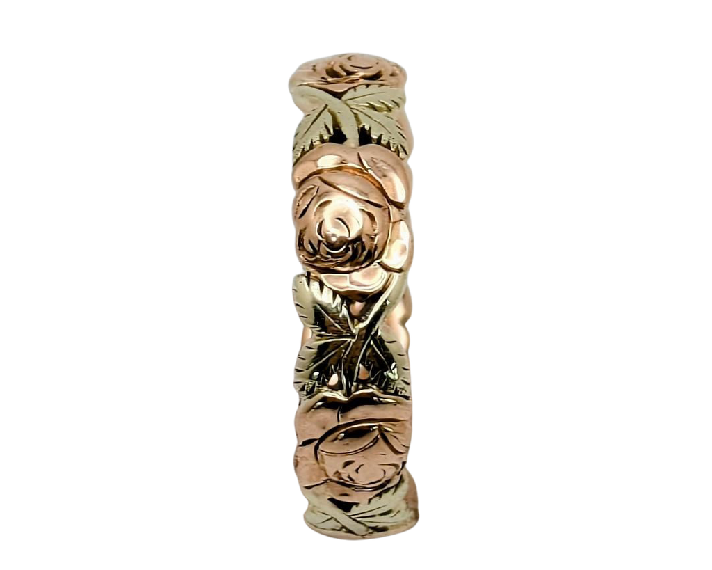 Mid-Century Jabel Rose Design Band - Two Tone