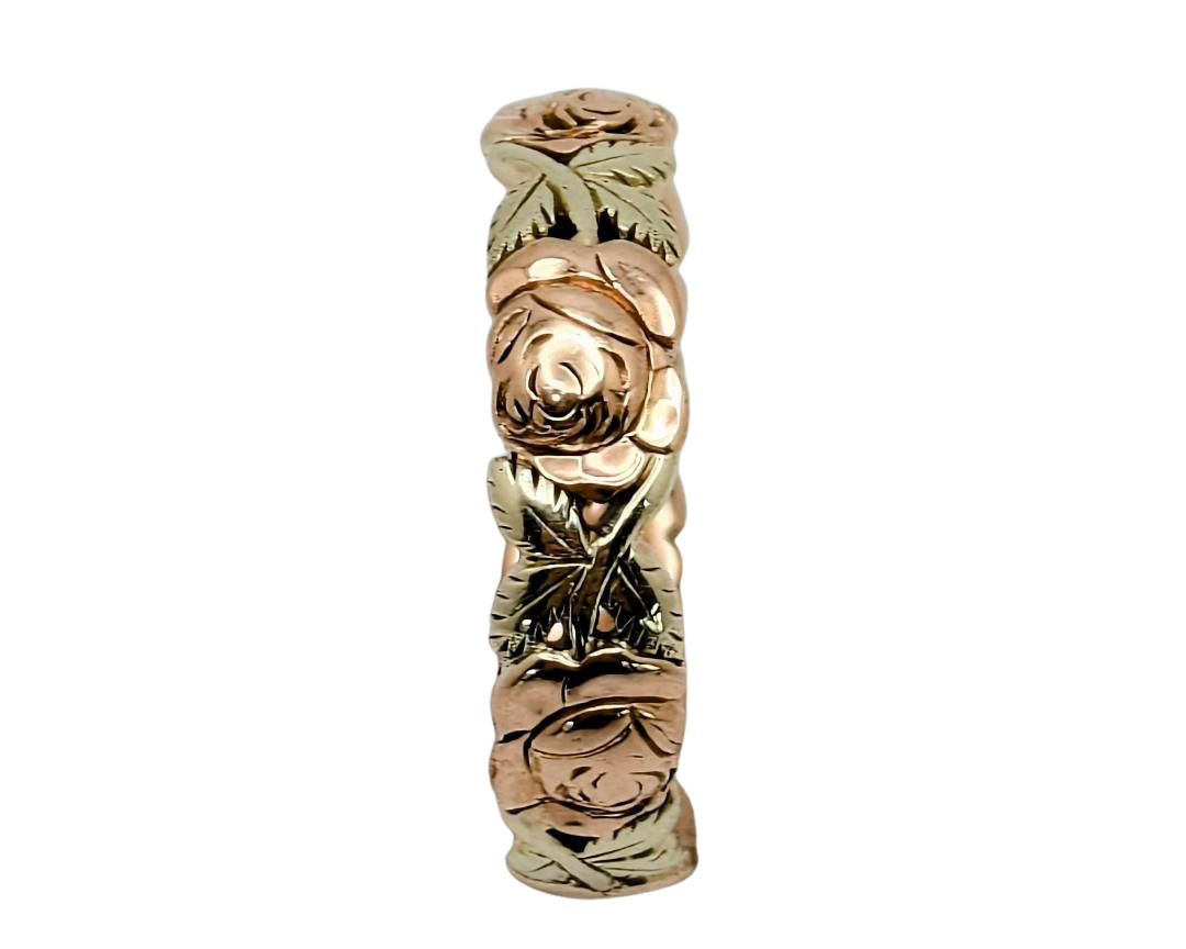 Mid-Century Jabel Rose Design Band - Two Tone