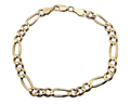 Figaro Bracelet - Yellow Gold