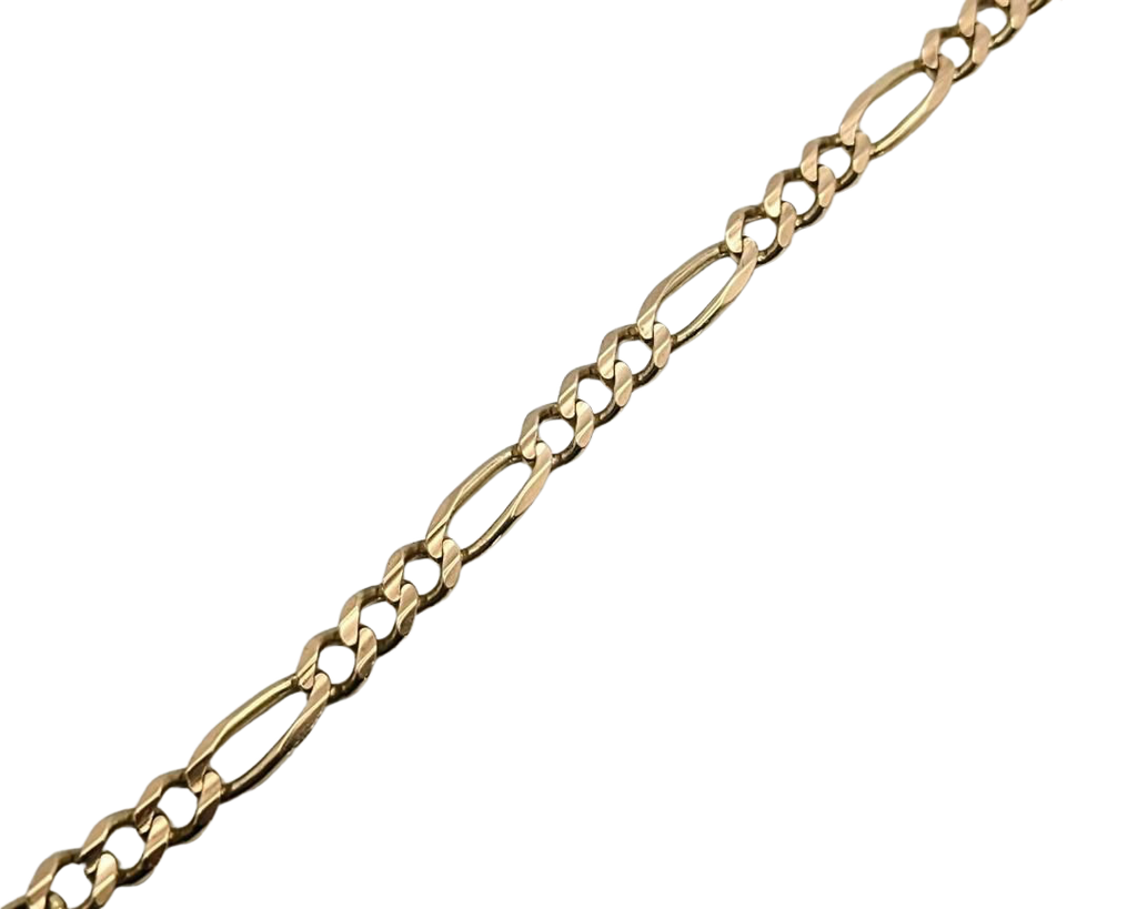 Figaro Bracelet - Yellow Gold