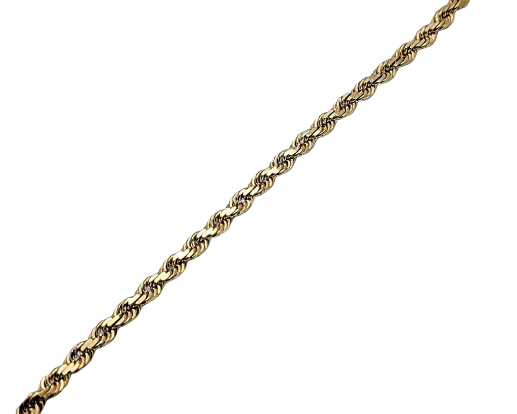 Solid Gold Rope Bracelet - Yellow Gold