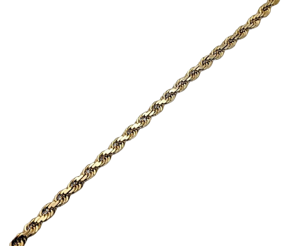 Solid Gold Rope Bracelet - Yellow Gold