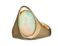 Australian Opal Free Form Ring - Yellow Gold