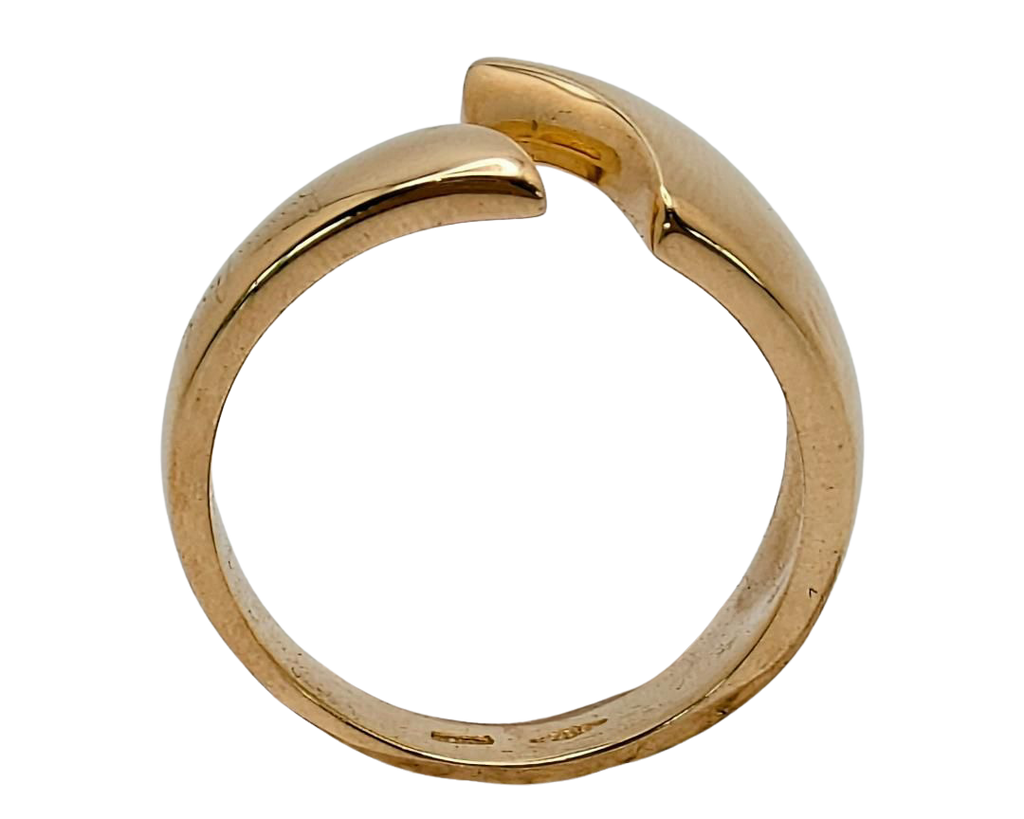 Assymetrical Open Top Band - Yellow Gold