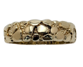 Gold Nugget Texture Band - Yellow Gold