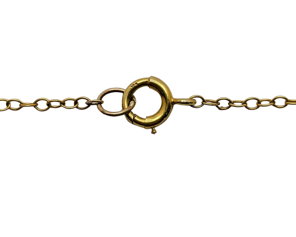 Victorian Era Swag Necklace with Coral and Pearls - Yellow Gold