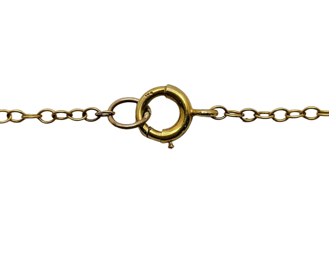 Victorian Era Swag Necklace with Coral and Pearls - Yellow Gold