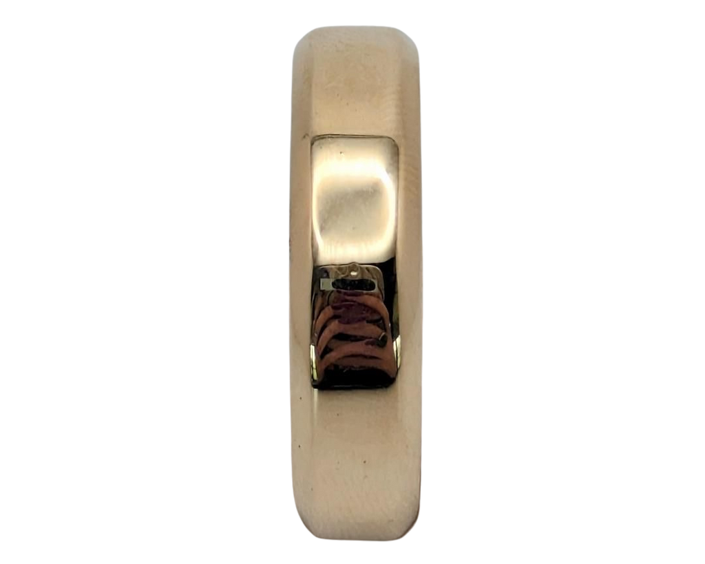 Beveled Edge Band - Yellow Gold