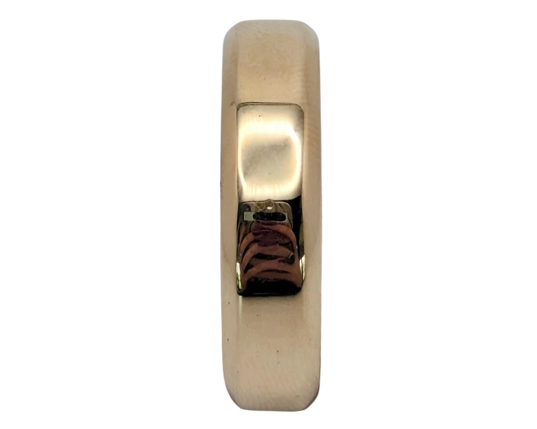 Beveled Edge Band - Yellow Gold