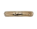 Mid-Century Band with Flower Stations and Milgrain Details - Yellow Gold