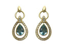 H. Stern Aquamarine Dangle Earrings - Yellow Gold