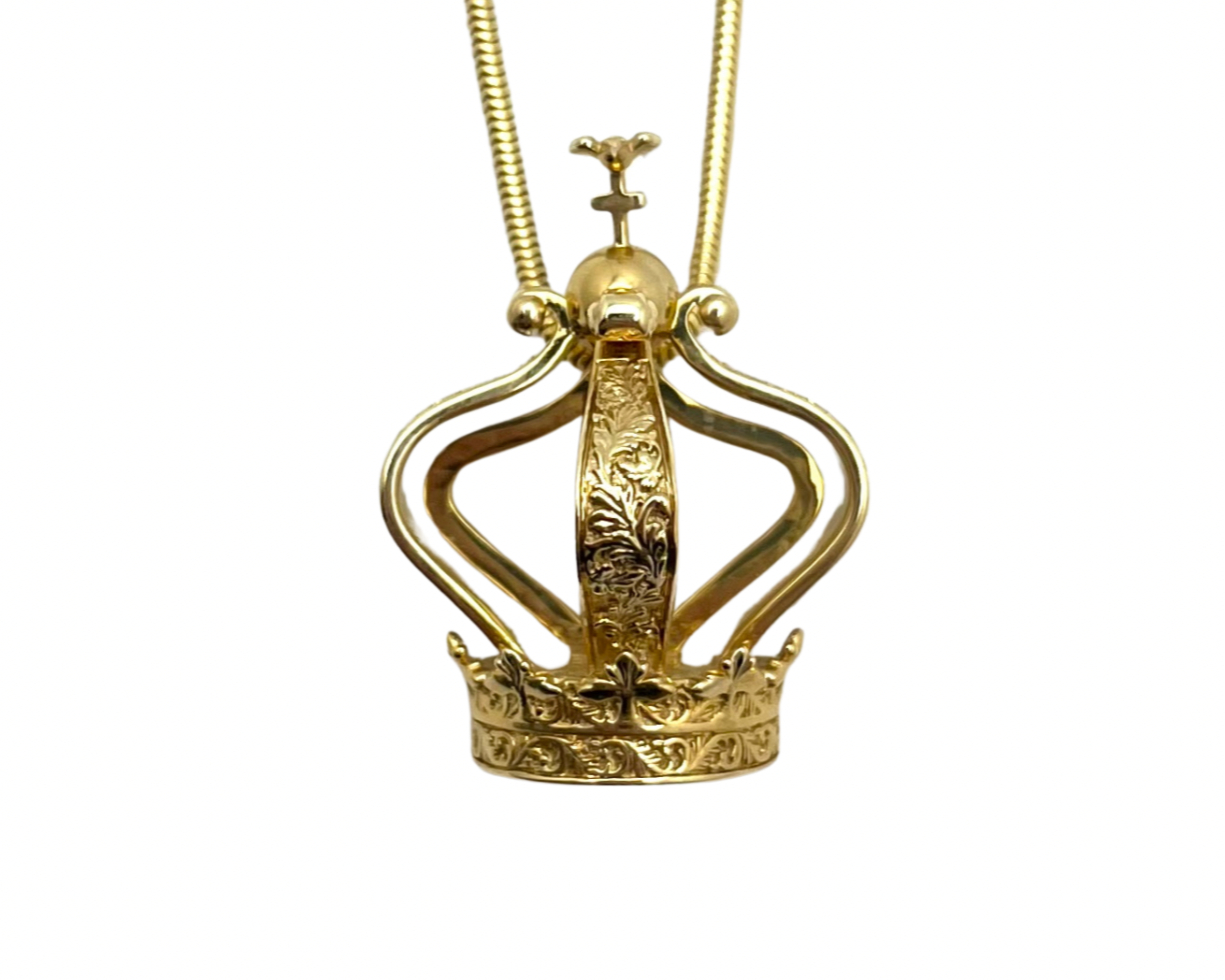 Charity IDES Crown Pendant - Yellow Gold