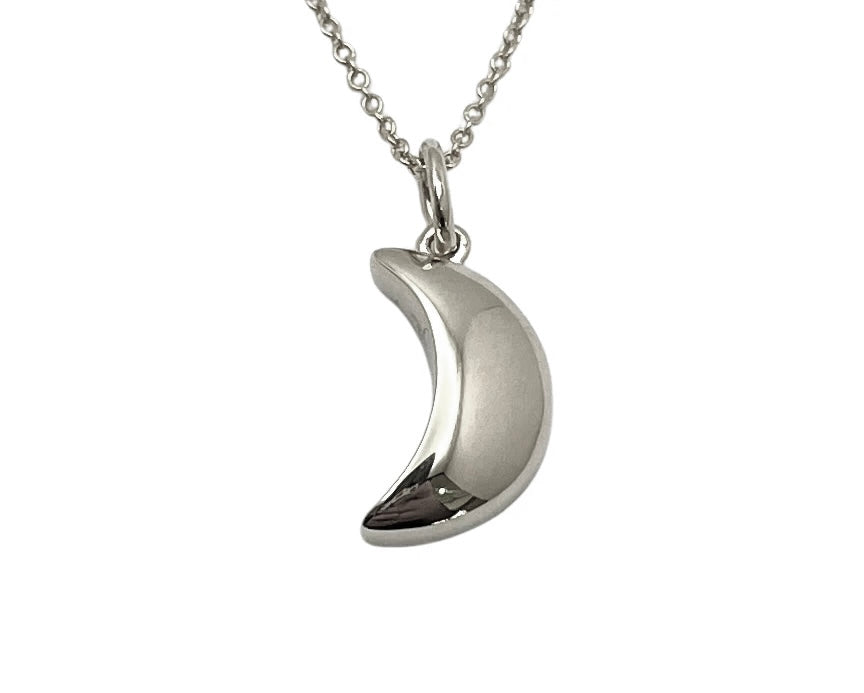 Small Moonlight Pendant/Charm - Silver