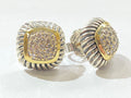 David Yurman Albion Diamond Earrings - Two Tone