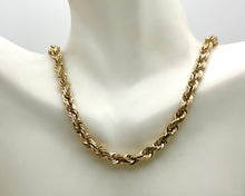 Load image into Gallery viewer, Solid Gold Rope Chain - Yellow Gold
