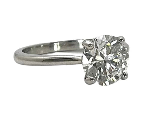 2.07ct. Round Lab Grown Diamond Ring - Platinum