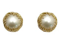 Mabe Pearl Earrings - Yellow Gold