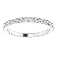 Load image into Gallery viewer, .34ctw French Pave Set Diamond Band - Platinum
