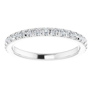 .34ctw French Pave Set Diamond Band - Platinum