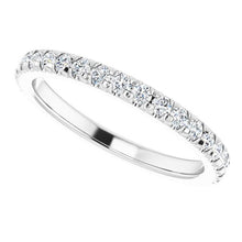 Load image into Gallery viewer, .34ctw French Pave Set Diamond Band - Platinum
